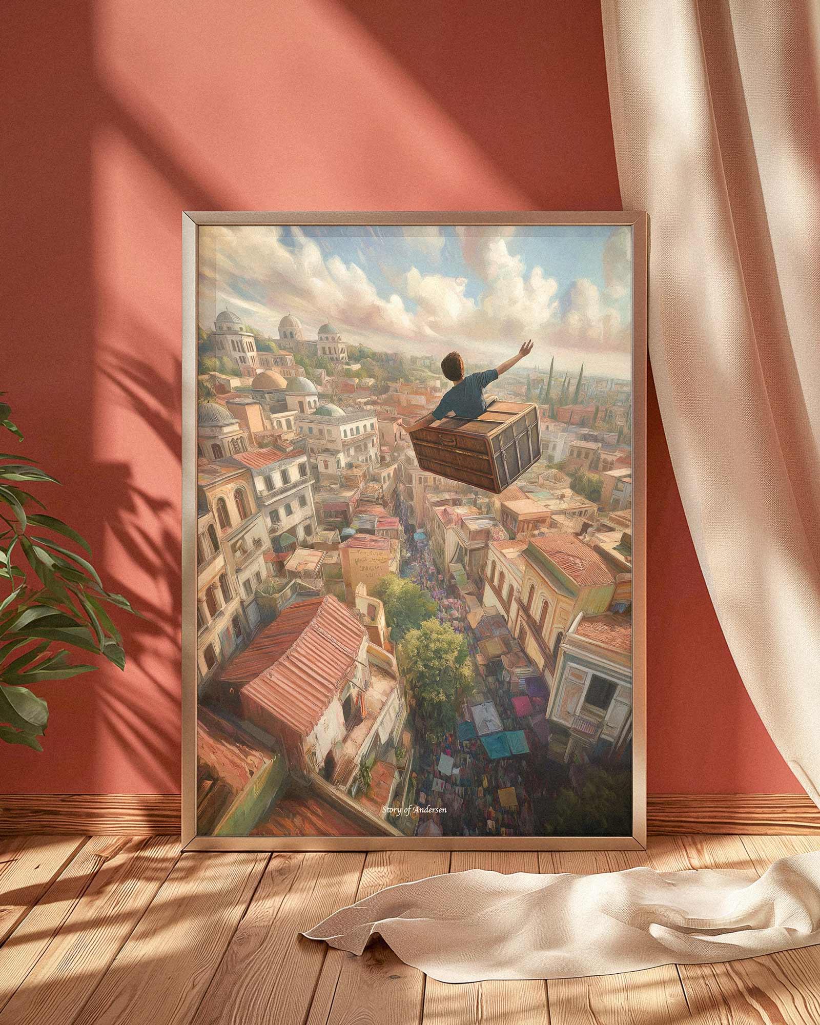 Poster – H.C. Andersens Sagor – Den flygande resväskan