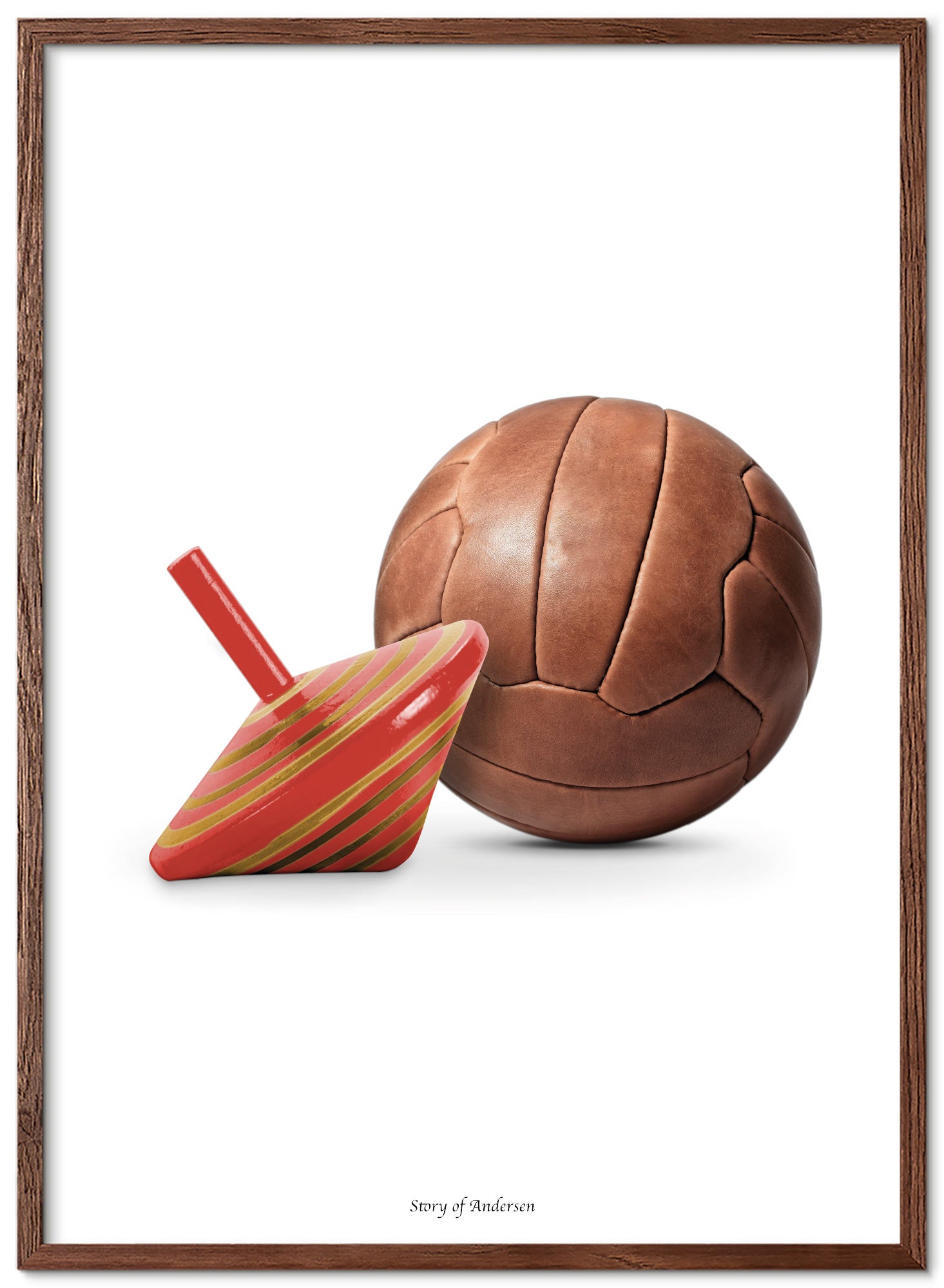 Poster – H.C. Andersens Signatur – Kärestefolket – Vit bakgrund