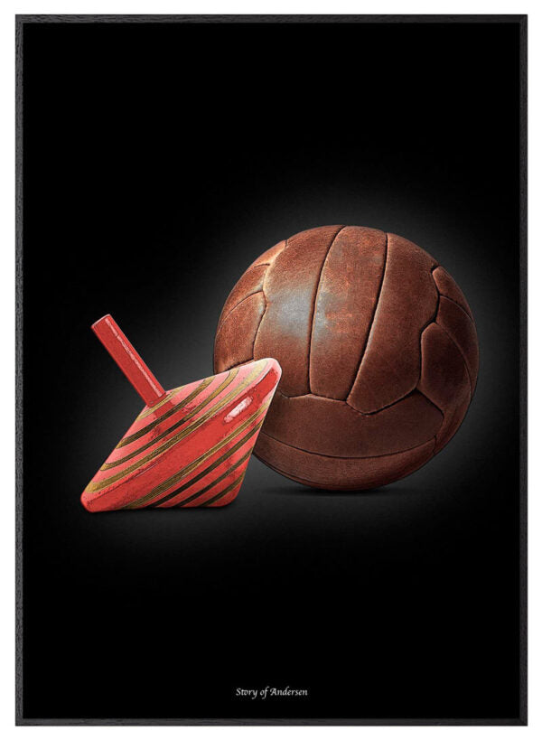 Poster – H.C. Andersens Signatur – Kärestefolket – Svart bakgrund