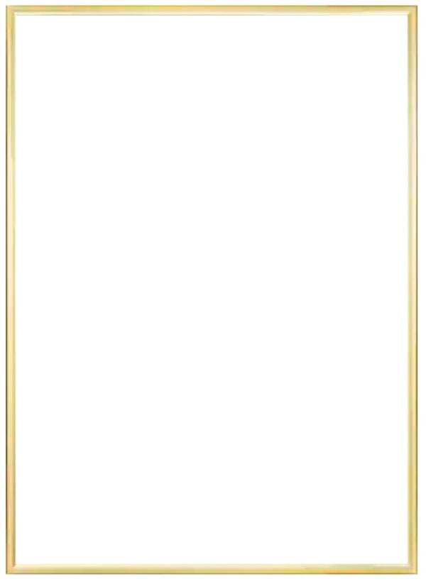 Posterram – Mässingsfärgad metall