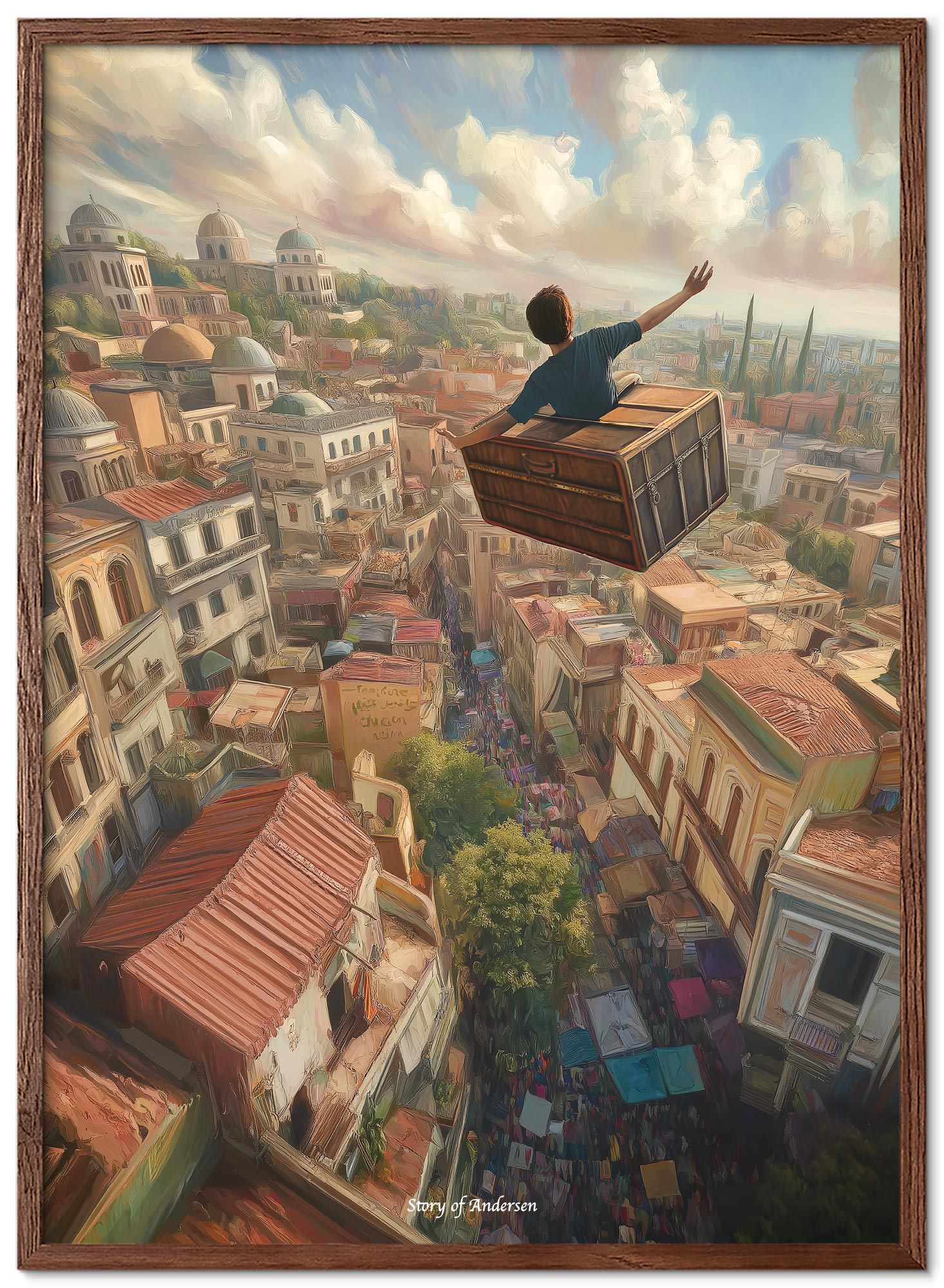 Poster – H.C. Andersens Sagor – Den flygande resväskan